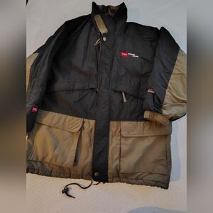 California Men's Black and Tan Jacket Size XL